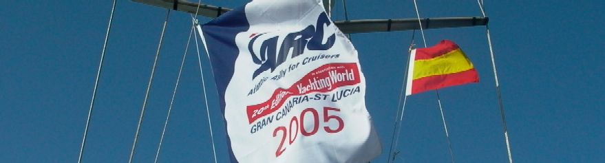 Raising our flag: Atlantic Rally for Cruisers 2005
