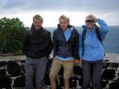 Pigeon Island, St Lucia: Oystein, Mark & Nat