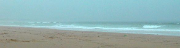 Lagos Beach, Portugal: empty after the rain